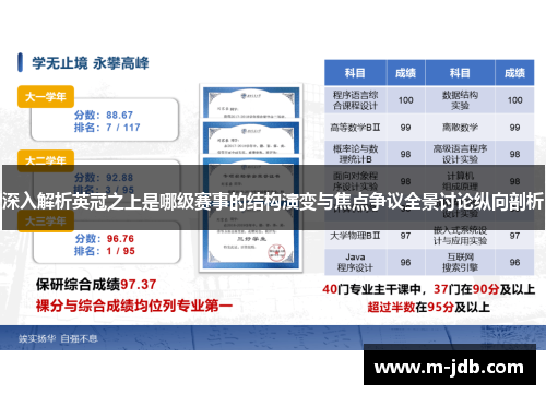深入解析英冠之上是哪级赛事的结构演变与焦点争议全景讨论纵向剖析